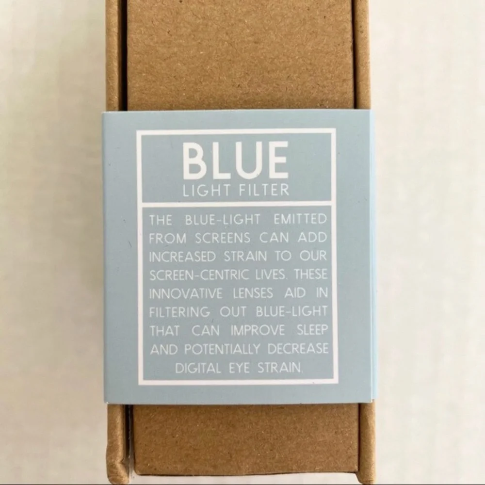NEW The Book Club Shady Flattering's A Cover Blue Light Glasses Ivory